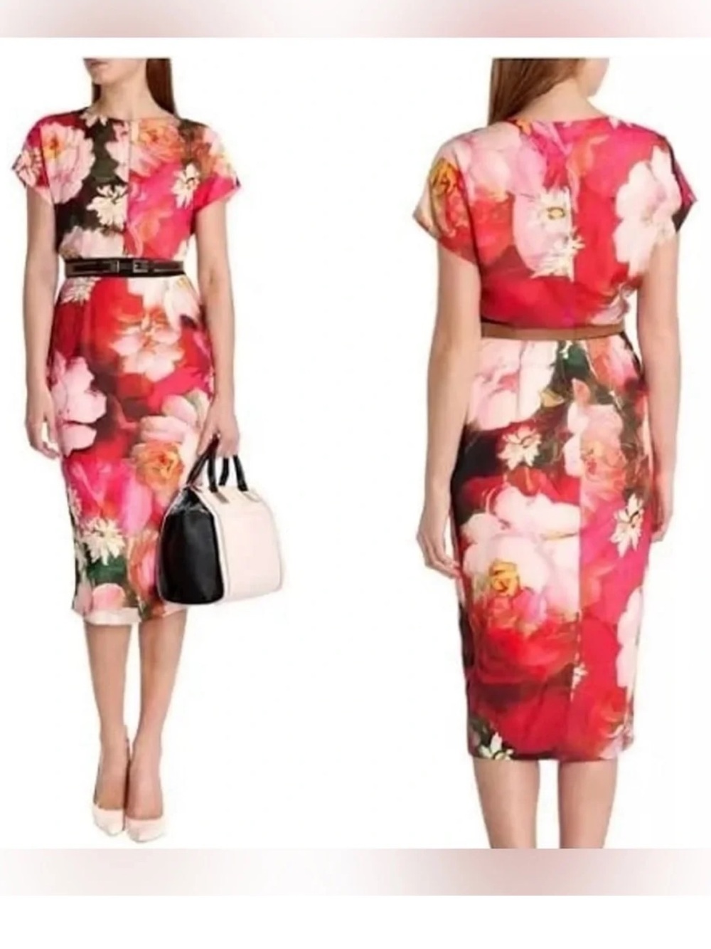 Ted Baker Cocoe  Midi Dress TB size 1